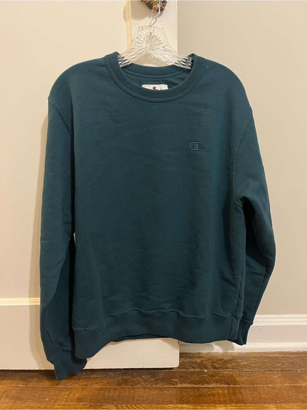 Champion Men's Dark Teal Crewneck Sweatshirt - Never Worn!